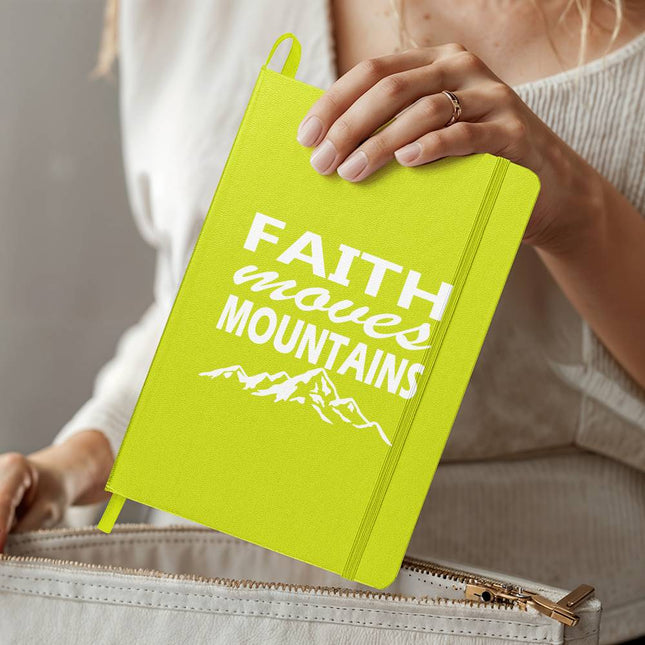 Faith Moves Mountains Ambassador Bound Journal | Silver | Christian Notebook