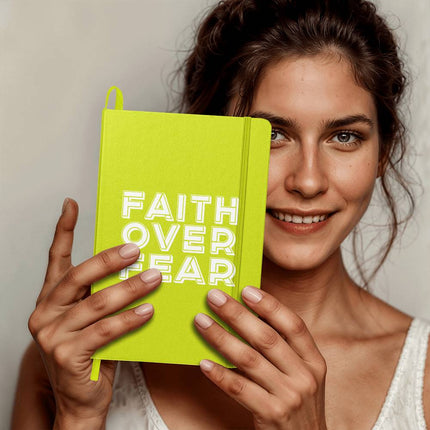 Faith Over Fear Ambassador Bound Journal | Silver | Christian Notebook
