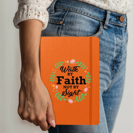 Walk by Faith Not by Sight Ambassador Bound Journal | White | Christian Notebook