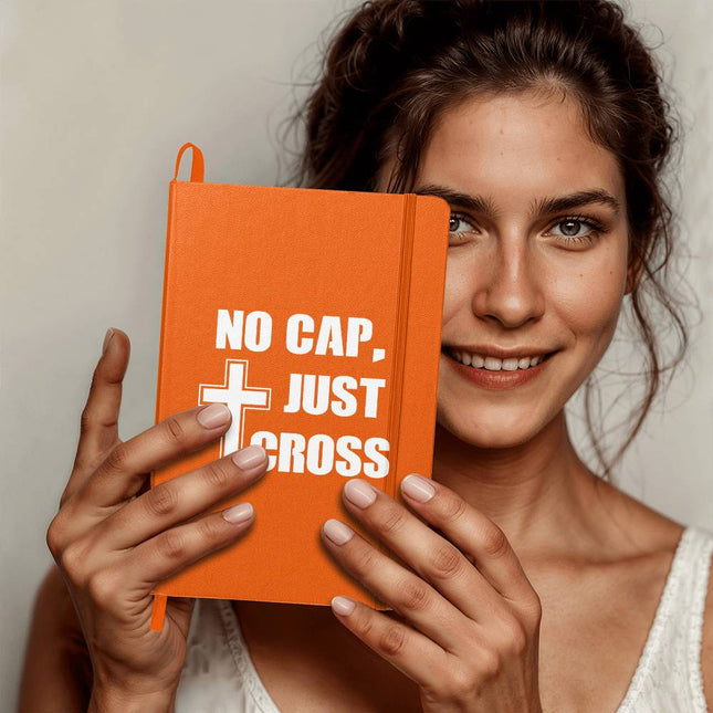 No Cap Just Cross Ambassador Bound Journal | Silver | Christian Notebook