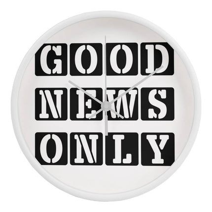 Good News Only Wood Frame Wall Clock | 10 Inch | Christian Home Decor
