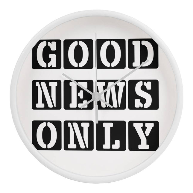 Good News Only | Joyful Christian Wall Clock | Gift for Her