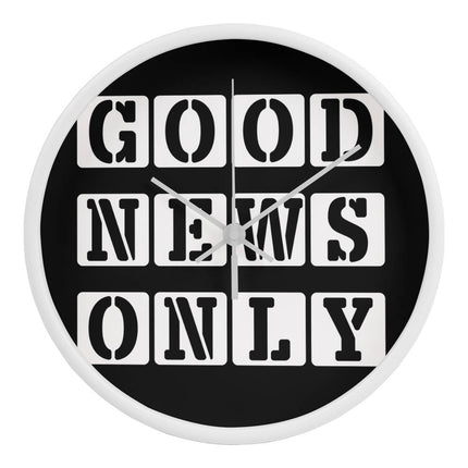 Good News Only Wood Frame Wall Clock | 10 Inch | Christian Home Decor