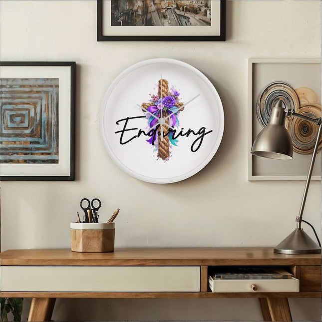Enduring | Uplifting Christian Wall Clock | Gift for Her