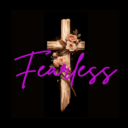 Inspiring Heart Cross Wood Frame Clock – Christian Gift for Women