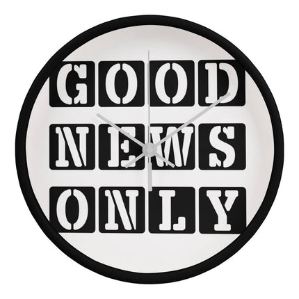 Good News Only Wood Frame Wall Clock | 10 Inch | Christian Home Decor