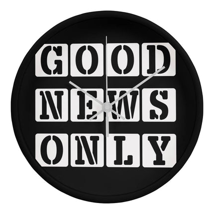 Good News Only Wood Frame Wall Clock | 10 Inch | Christian Home Decor