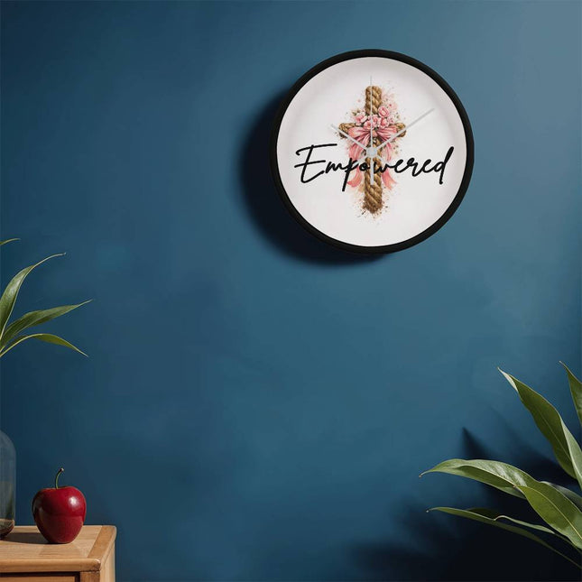 Modern Christian wall clock for women — "Fully known. Fully loved" — a faith-forward gift, ready to give