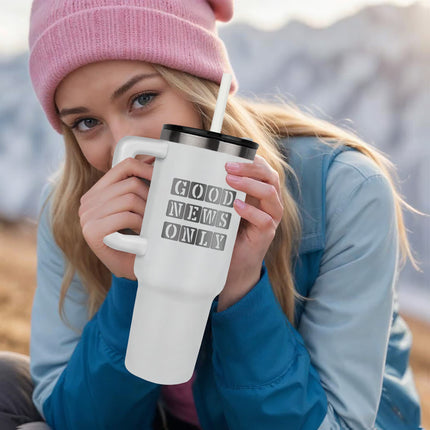 No Cap Just Cross 40oz Tumbler – Christian Gift for Women