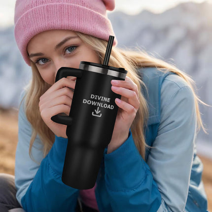 No Cap Just Cross 40oz Tumbler – Christian Gift for Women
