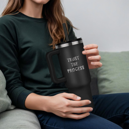 No Cap Just Cross 40oz Tumbler – Christian Gift for Women