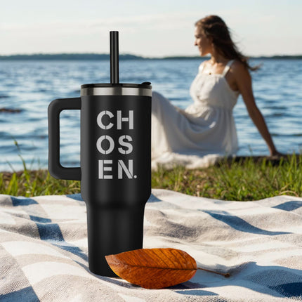 No Cap Just Cross 40oz Tumbler – Christian Gift for Women