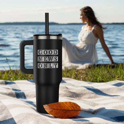 No Cap Just Cross 40oz Tumbler – Christian Gift for Women