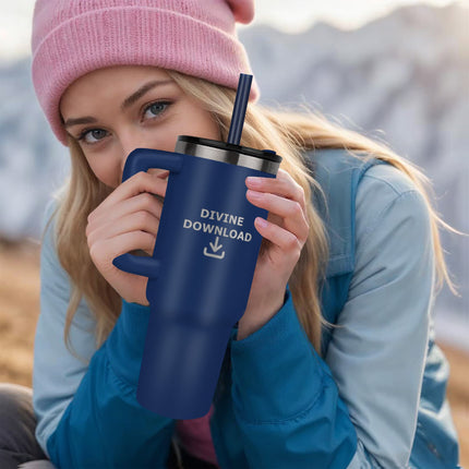 No Cap Just Cross 40oz Tumbler – Christian Gift for Women