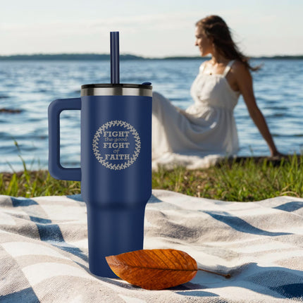No Cap Just Cross 40oz Tumbler – Christian Gift for Women