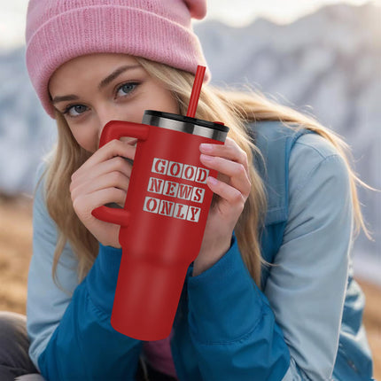 No Cap Just Cross 40oz Tumbler – Christian Gift for Women