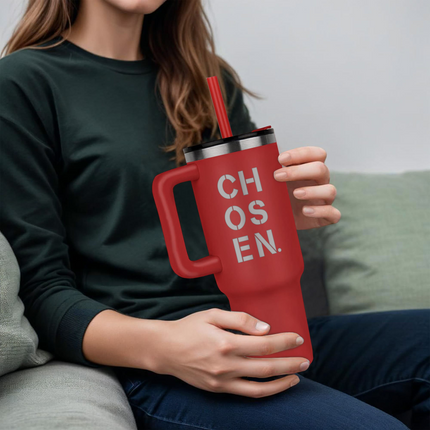 No Cap Just Cross 40oz Tumbler – Christian Gift for Women