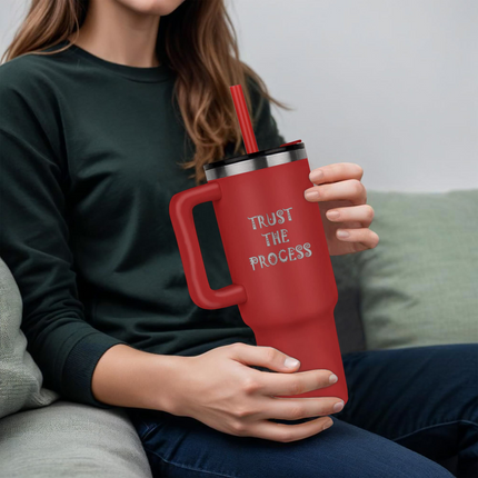 No Cap Just Cross 40oz Tumbler – Christian Gift for Women