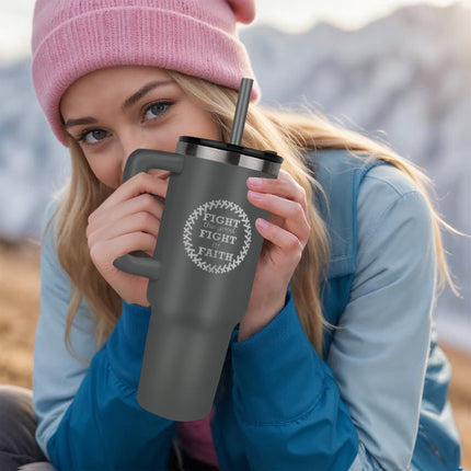 No Cap Just Cross 40oz Tumbler – Christian Gift for Women