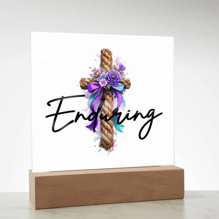 Enduring Acrylic Square – Christian Gift for Women