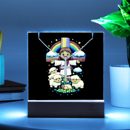 Jesus With the Sheep - Keepsake Acrylic Bundle – Christian Gift for Kids