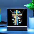 LED Corded Base / 14K White Gold Finish
