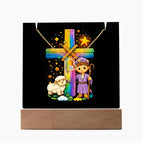 LED Battery Powered Base / 18K Yellow Gold Finish
