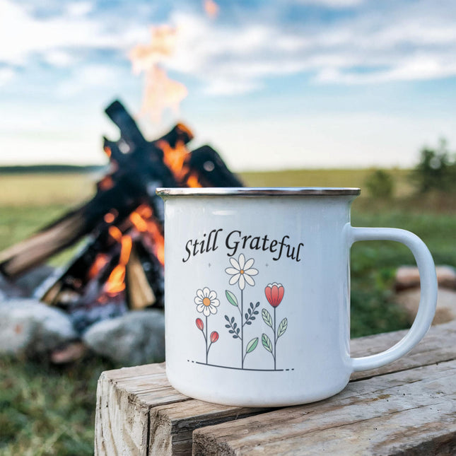 Still Grateful | Sweet Christian Enamel Mug | Gift for Her