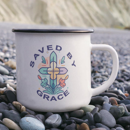 Modern Christian mug with Faith design — "Faith as a daily habit" — a faith-forward gift for women