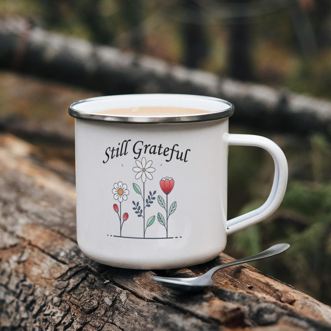 Still Grateful | Sweet Christian Enamel Mug | Gift for Her