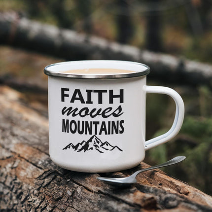 Faith Moves Mountains Mug – Christian Gift for Women