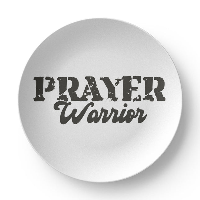 Prayer Warrior | Bold Christian Plate | Gift for Her