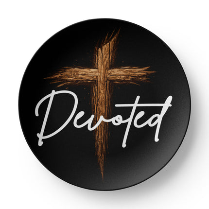 Devoted Cross Plate – Christian Gift for Men