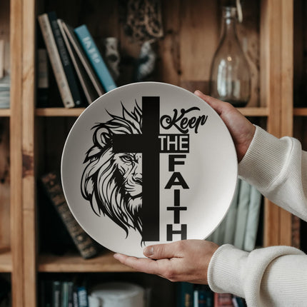 Saved by Grace 10" Plate – Christian Gift for Women