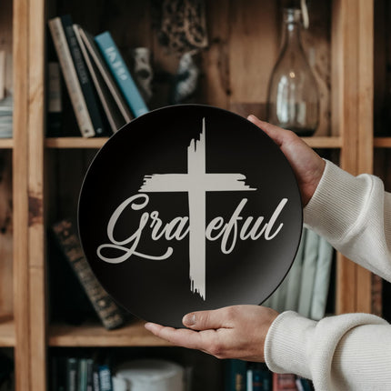 Saved by Grace 10" Plate – Christian Gift for Women