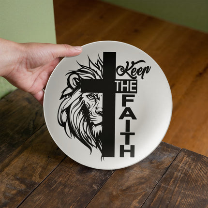 Saved by Grace 10" Plate – Christian Gift for Women