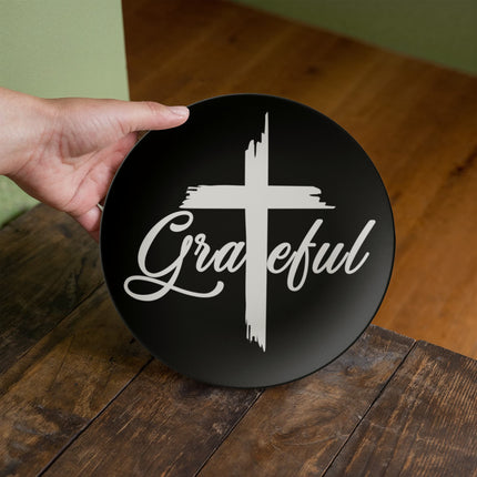Saved by Grace 10" Plate – Christian Gift for Women