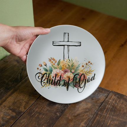 Saved by Grace 10" Plate – Christian Gift for Women