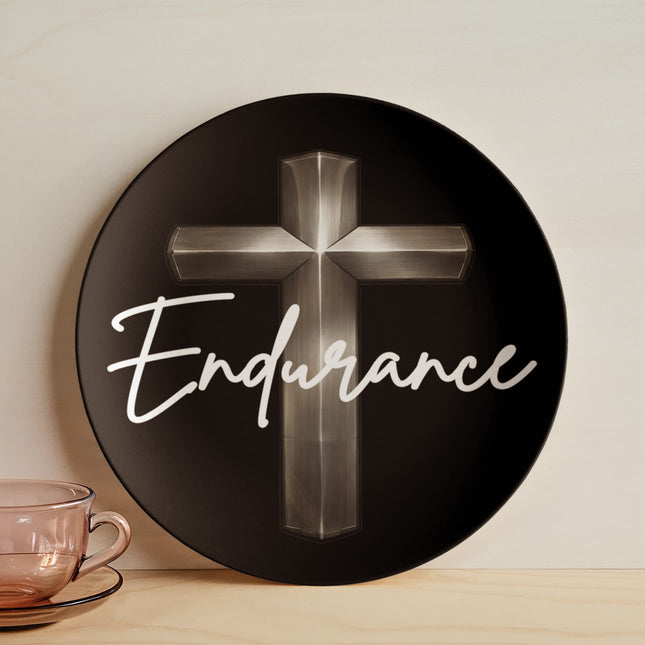 Endurance Cross Plate – Christian Gift for Men