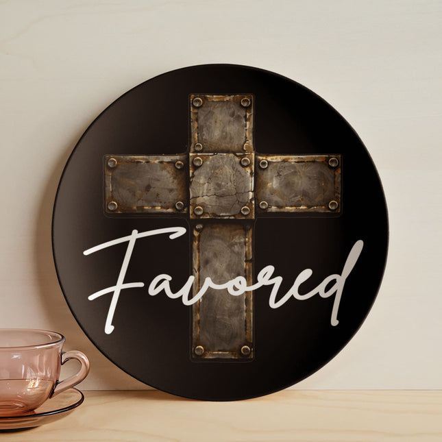 Favored Cross Plate – Christian Gift for Men