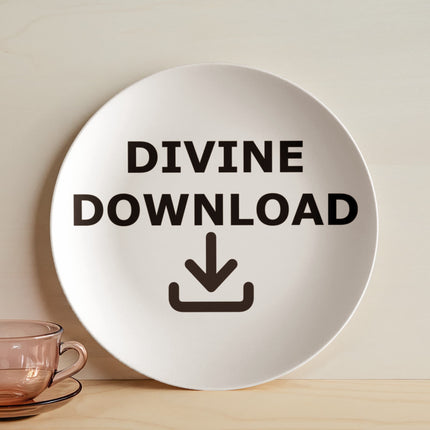 Modern Christian 10" plate with Faith design — "Held in His hands" — a faith-forward gift for women