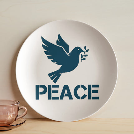 Modern Christian 10" plate with Faith design — "Chosen. Known. Loved" — a faith-forward gift for women