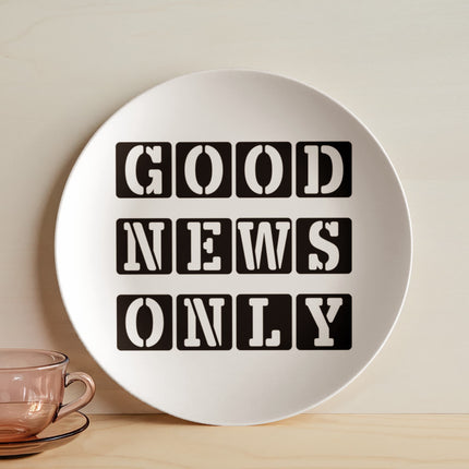 Modern Christian 10" plate with Faith design — "She lays it all down" — a faith-forward gift for women