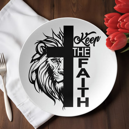 Saved by Grace 10" Plate – Christian Gift for Women