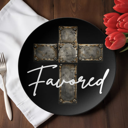 Favored Cross Plate – Christian Gift for Men