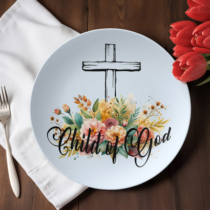 Saved by Grace 10" Plate – Christian Gift for Women