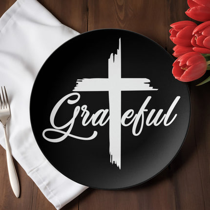 Saved by Grace 10" Plate – Christian Gift for Women