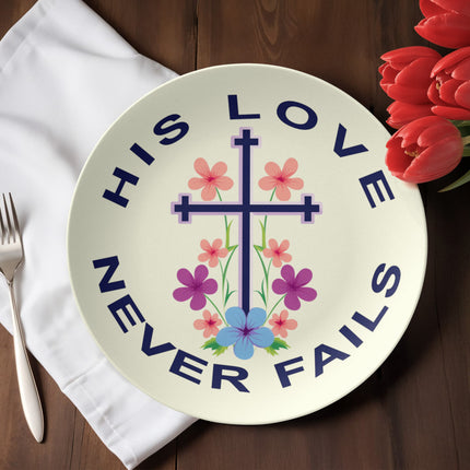 Saved by Grace 10" Plate – Christian Gift for Women
