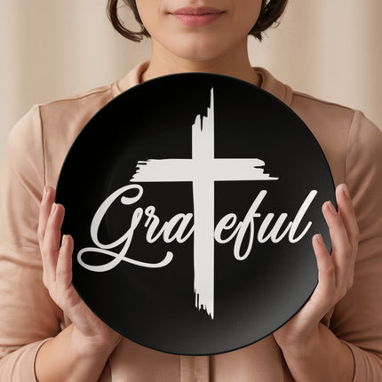 Saved by Grace 10" Plate – Christian Gift for Women
