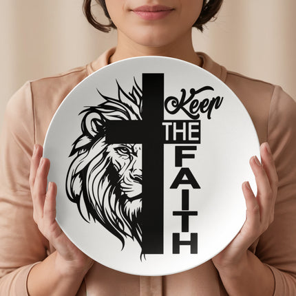 Saved by Grace 10" Plate – Christian Gift for Women